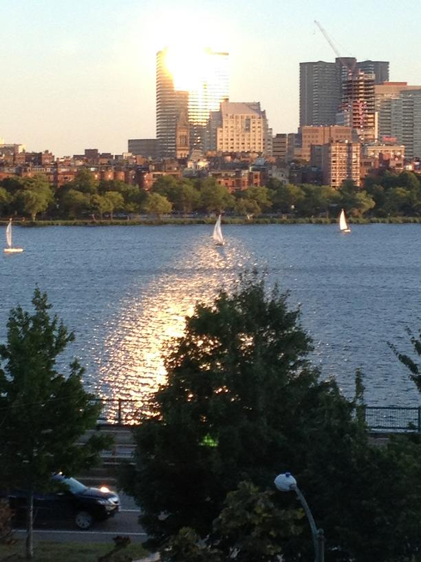 Sail Boats on Charles River Boston