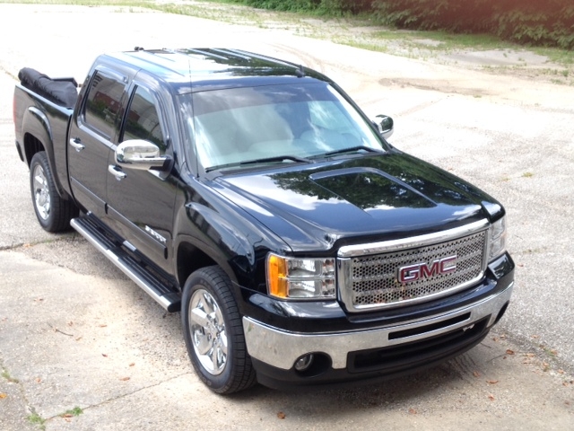 GMC Black Pick Up Truck